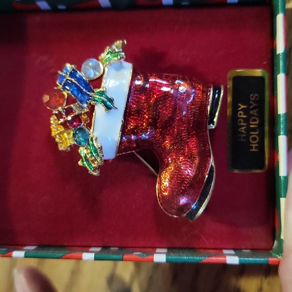 3 Christmas brooches - Picture 3 of 4